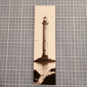 10/$10 Bookmark One Sided Paper Card Stock Book Mark Bookmarker Lighthouse